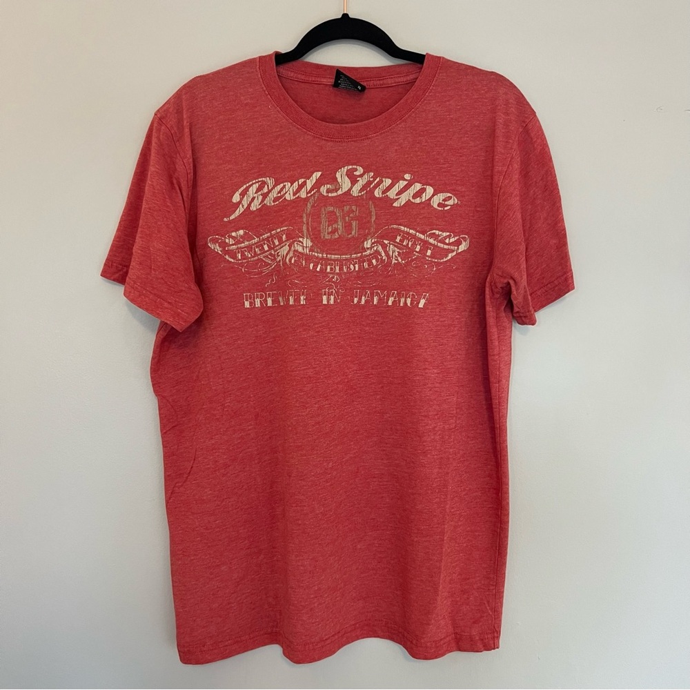 Red Stripe Graphic T-shirt